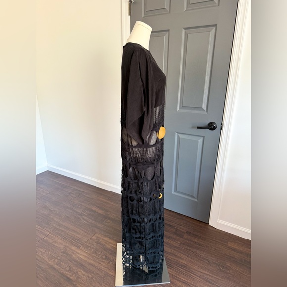 Loewe x Paula Ibiza Moon-Pendant Embroidered Maxi Dress - Picture 13 of 16